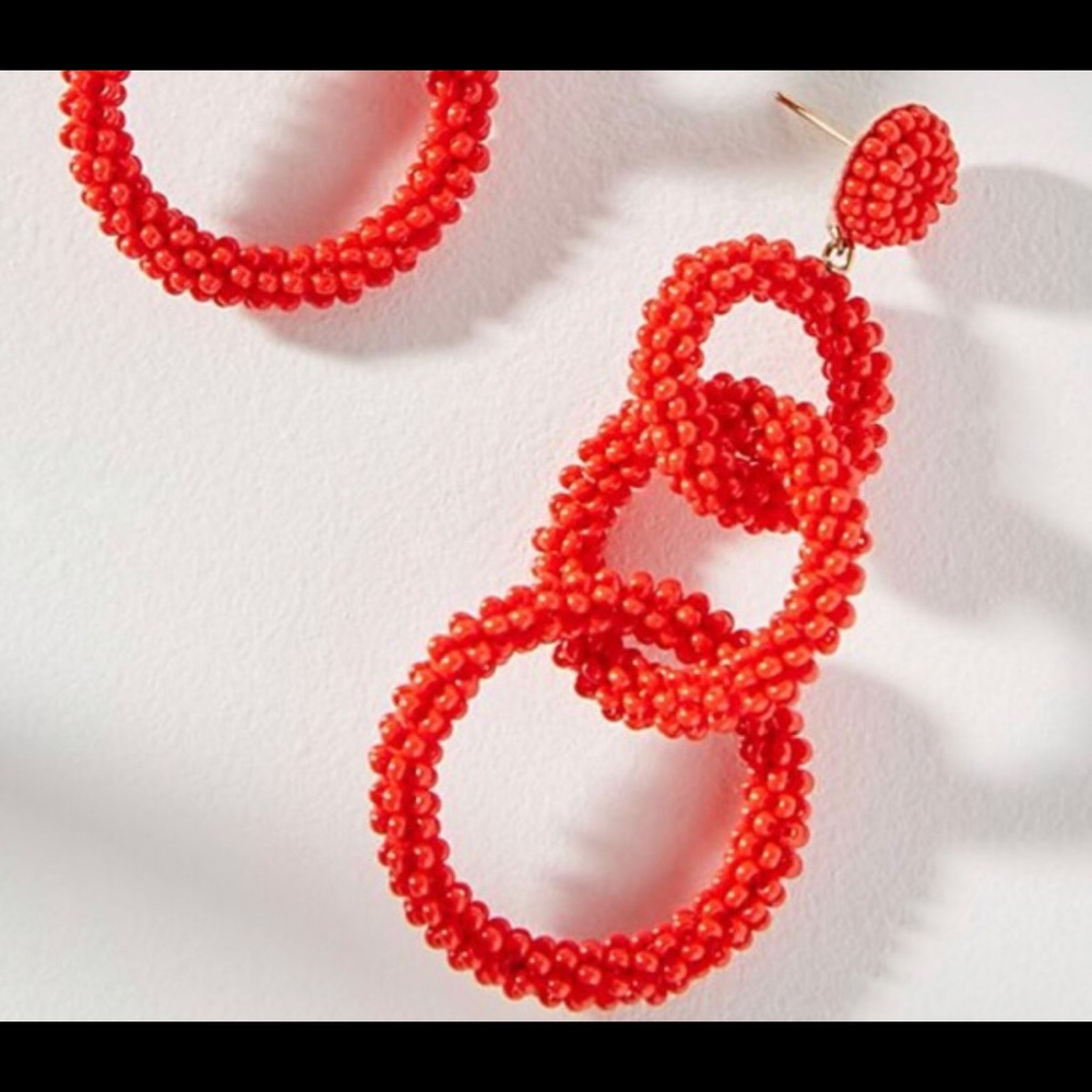 Anthropologie lyla beaded drop earrings